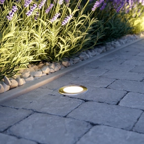 CGC Beta Round Inground GU10 Walkover Drive Way Recessed Floor Light Adjustable AngleSolar deck post cap lights