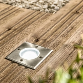 CGC Beta Square Inground GU10 Walkover Drive Way Recessed Floor Light Adjustable AngleSolar deck post cap lights