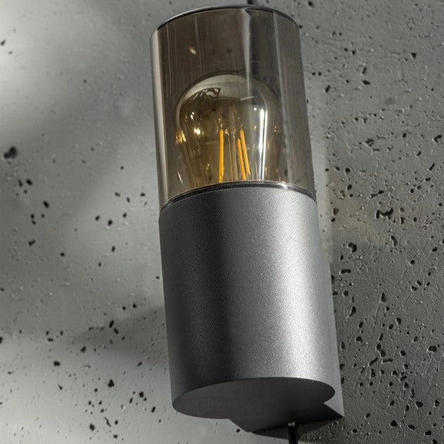 CGC BLUEBELL Dark Grey Cylinder Wall Light with Smoke Diffuser