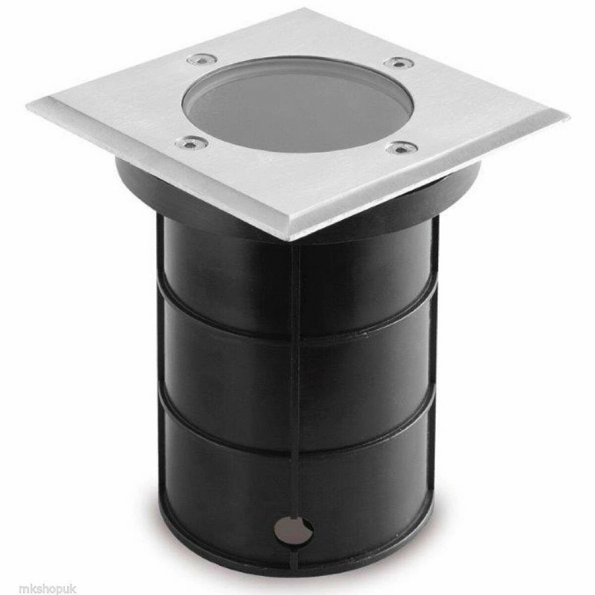 CGC BRIDGET 2 Square Large With Bulbs Stainless Steel Inground Or Decking Lights