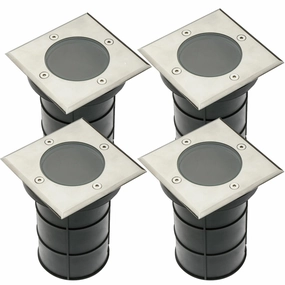 CGC BRIDGET 4 Square Large Stainless Steel Inground Or Decking LightsMotion activated driveway security lights