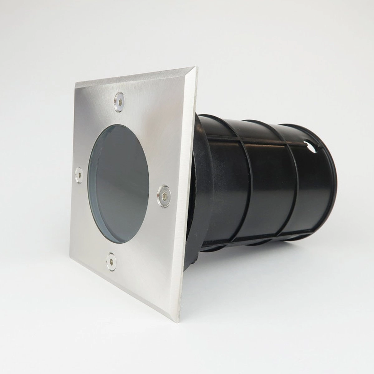 CGC BRIDGET 4 Square Large With Bulbs Stainless Steel Inground Or Decking Lights
