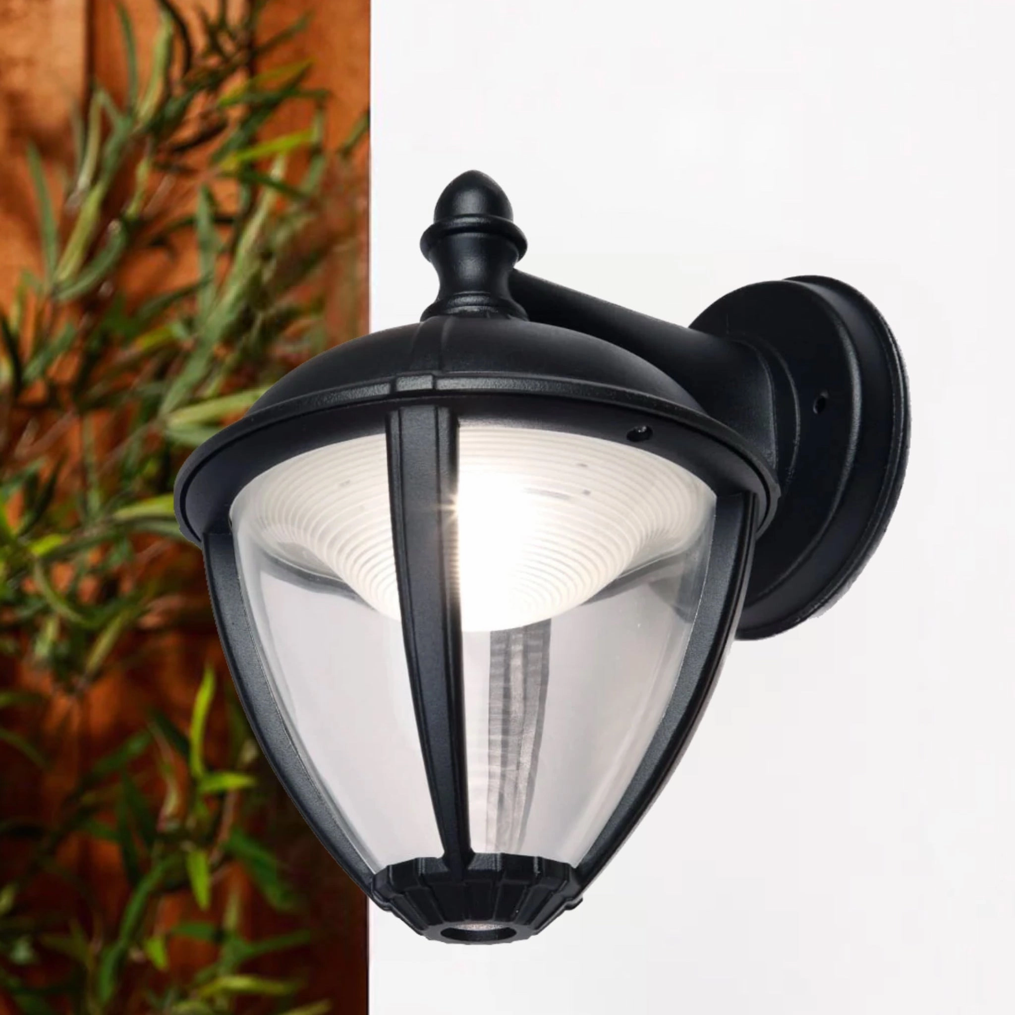 CGC CINDY Black Downward Outdoor LED Wall Coach Lantern Light