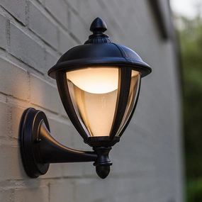 CGC CINDY Black Outdoor LED Wall Coach Lantern LightMotion activated driveway security lights
