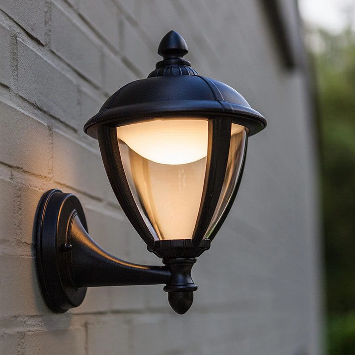 CGC CINDY Black Outdoor LED Wall Coach Lantern LightMotion activated driveway security lights