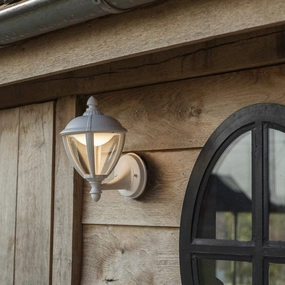 CGC CINDY White Outdoor LED Wall Coach Lantern LightWeatherproof outdoor lighting