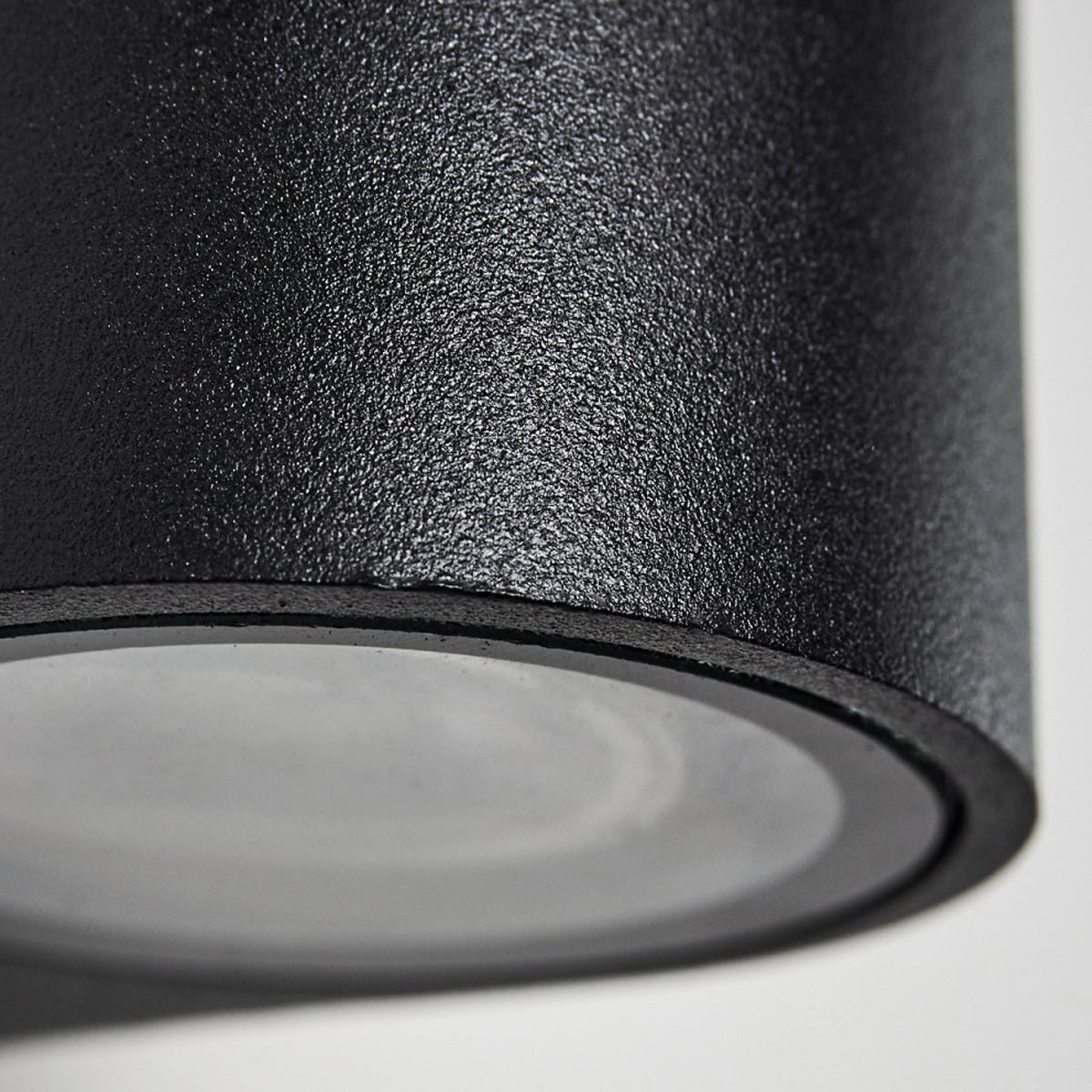 CGC EILEEN Black Outdoor Curved Wall Mounted Single Spotlight