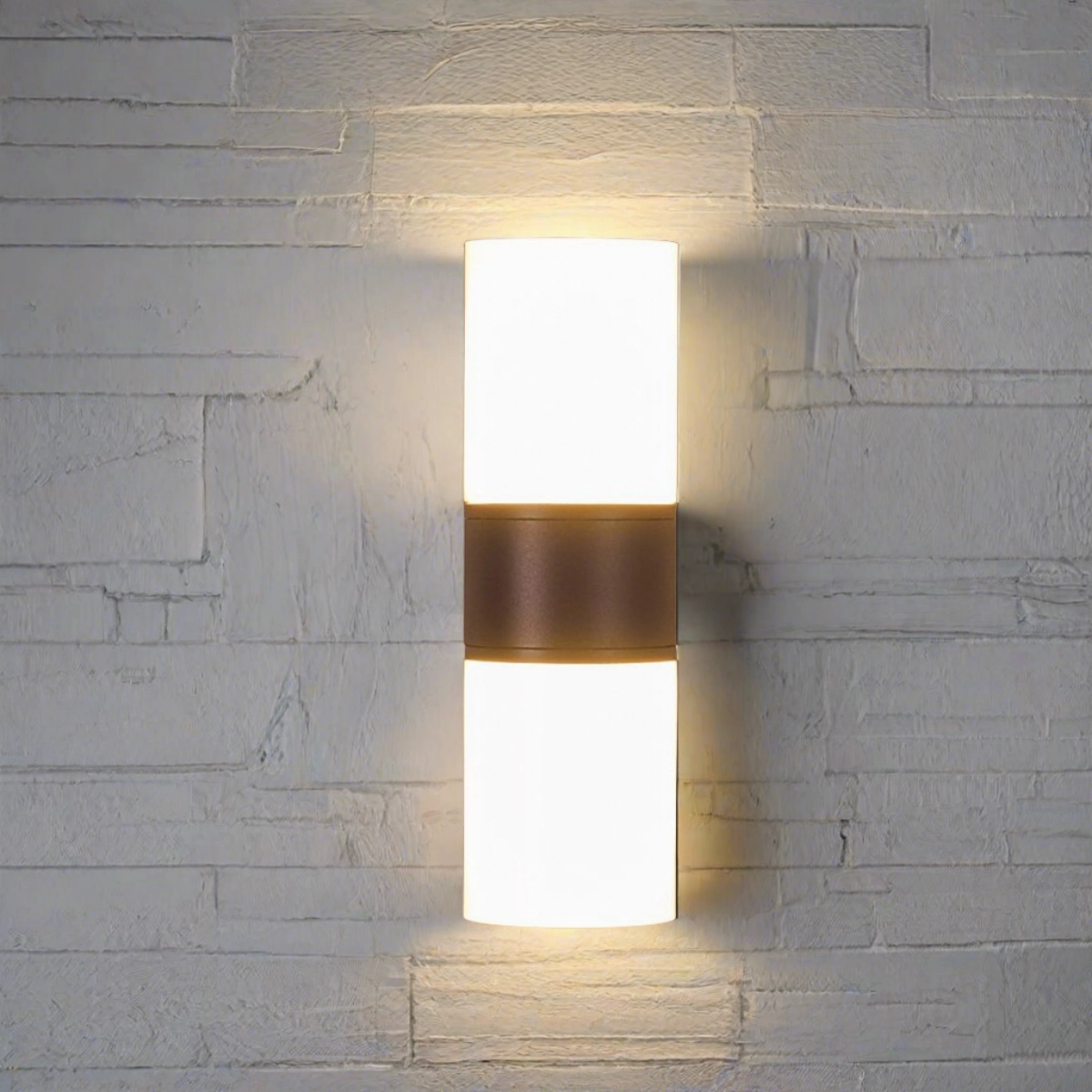 CGC FAITH Dark Grey Twin Cylindrical LED Wall Light