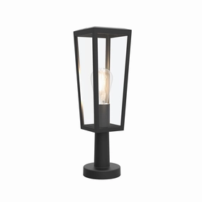 CGC FIR Small Modern Black Outdoor Post LightMotion activated driveway security lights