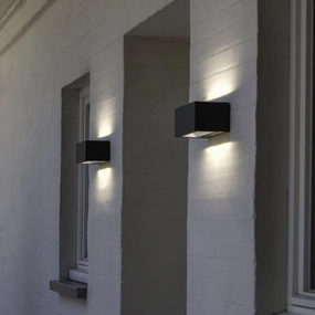 CGC HAILEY Dark Grey Small Rectangular 4K Light LED Wall LightMotion activated driveway security lights