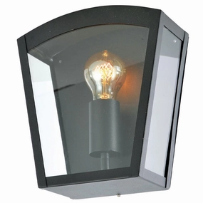 CGC IRIS Black Curved Top Lantern Wall LightOutdoor wall sconces with motion sensor