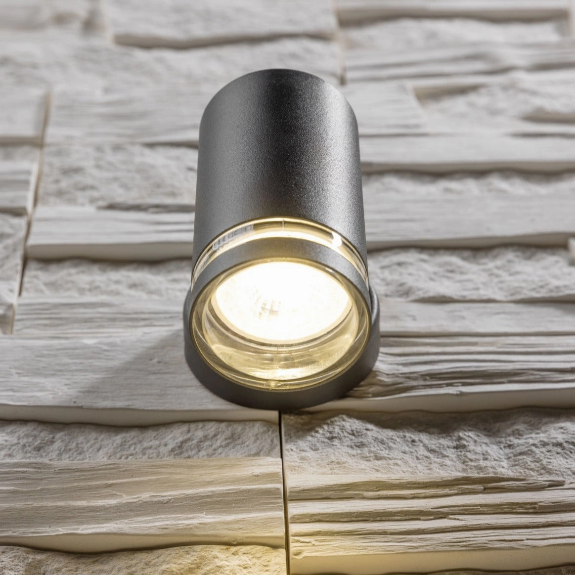 CGC JENNIFER Dark Grey Outdoor Single Spot Cylinder Wall Light