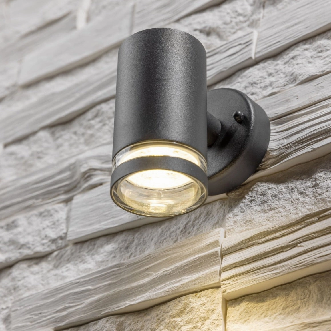 CGC JENNIFER Dark Grey Outdoor Single Spot Cylinder Wall Light
