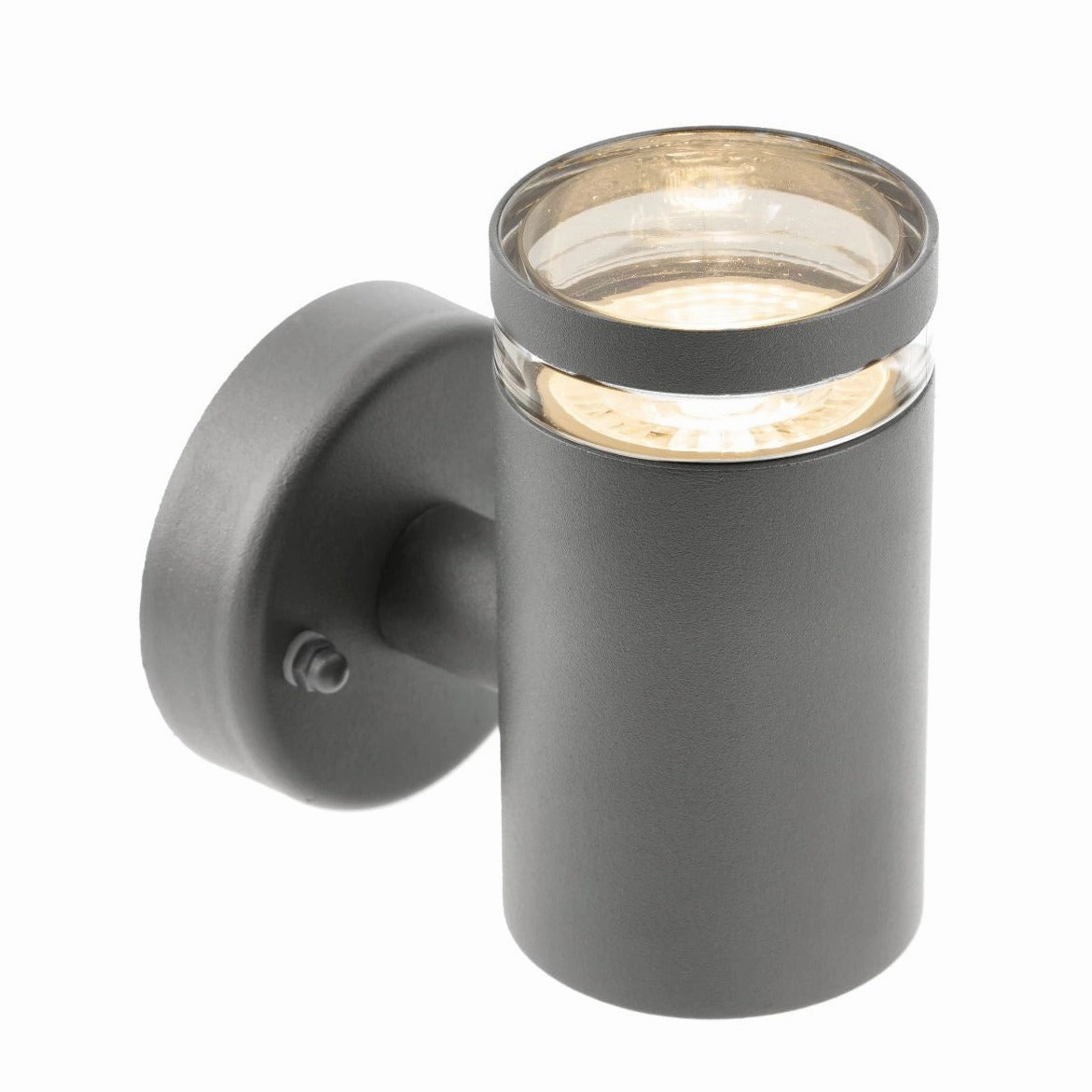 CGC JENNIFER Dark Grey Outdoor Single Spot Cylinder Wall Light