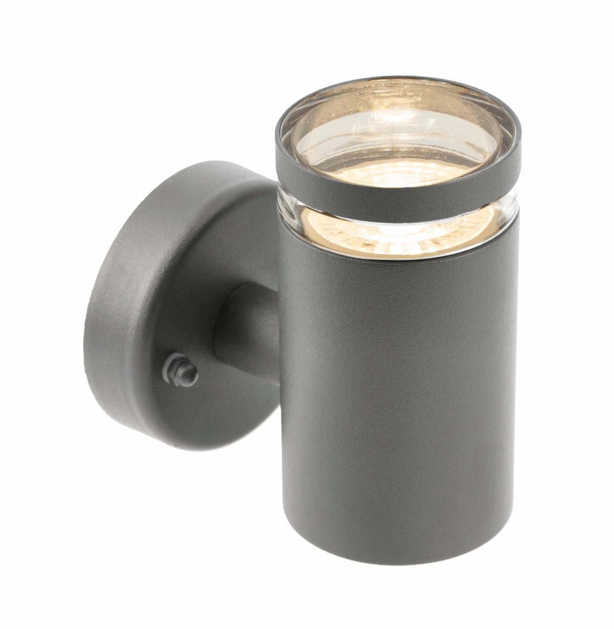 CGC JENNIFER Dark Grey Outdoor Single Spot Cylinder Wall Light