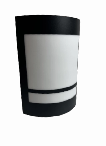CGC KALA Black Stainless Steel Curved Outdoor Wall Light