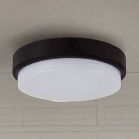 CGC KIKI Black Opal Round Outdoor Wall Or Ceiling Light Bulkhead 12WOutdoor wall sconces with motion sensor