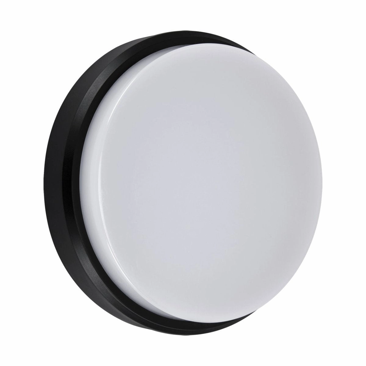 CGC KIKI Black Opal Round Outdoor Wall Or Ceiling Light Bulkhead 12W