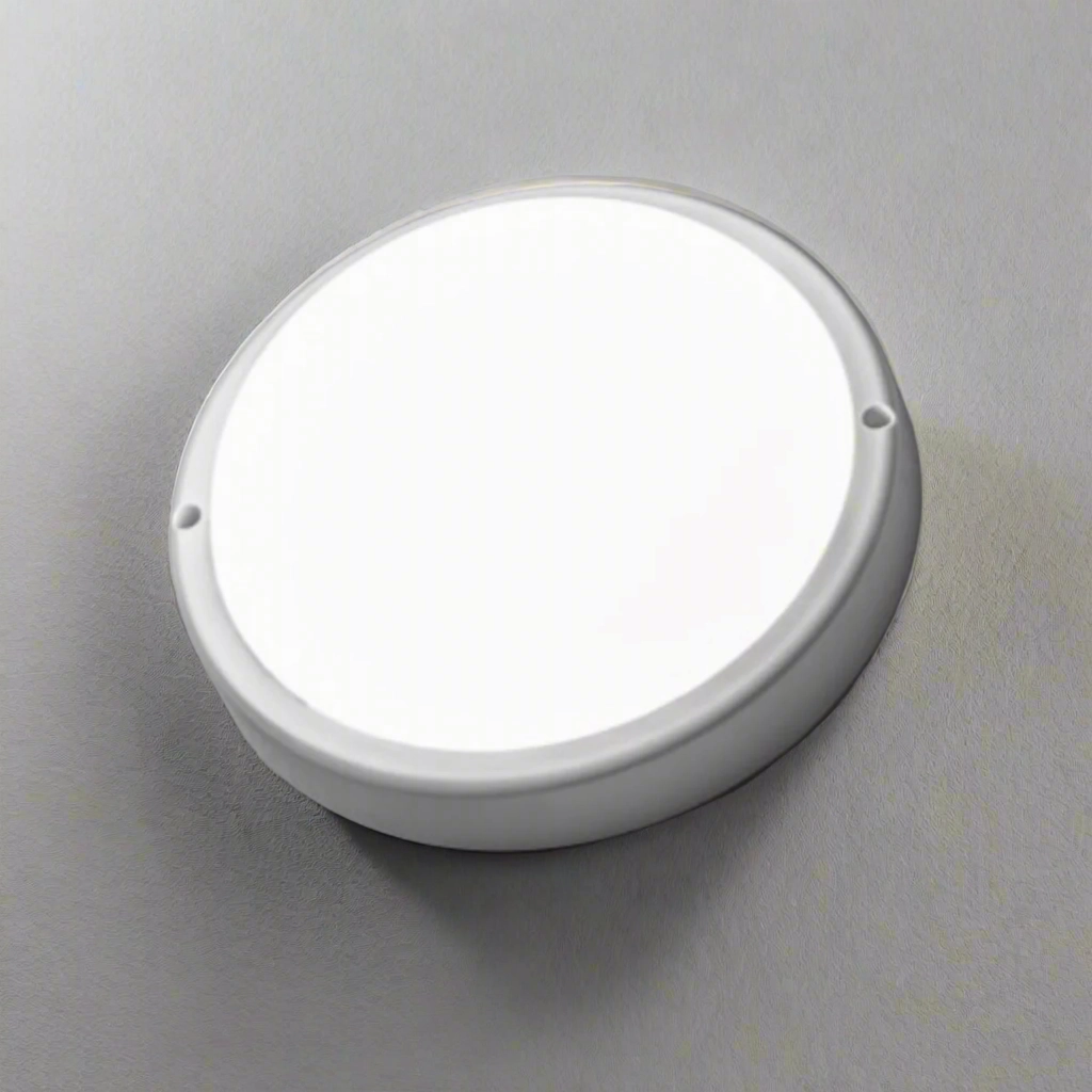 CGC KODO White Round LED Mini Bulkhead Wall Ceiling Light 8W IP54 4000k 720lm