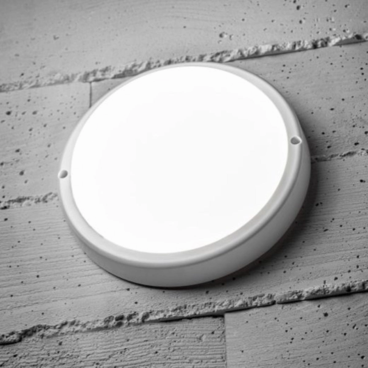 CGC KODO White Round LED Mini Bulkhead Wall Ceiling Light 8W IP54 4000k 720lmMotion activated driveway security lights