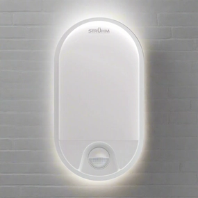 CGC LEAH White Opal Oval Outdoor Wall Light With PIR Motion SensorOutdoor wall sconces with motion sensor