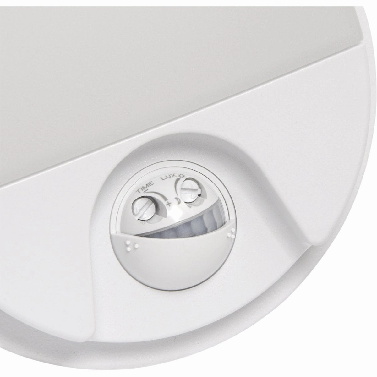 CGC LEAH White Opal Round Outdoor Bulkhead Wall Light 15W PIR Motion Sensor