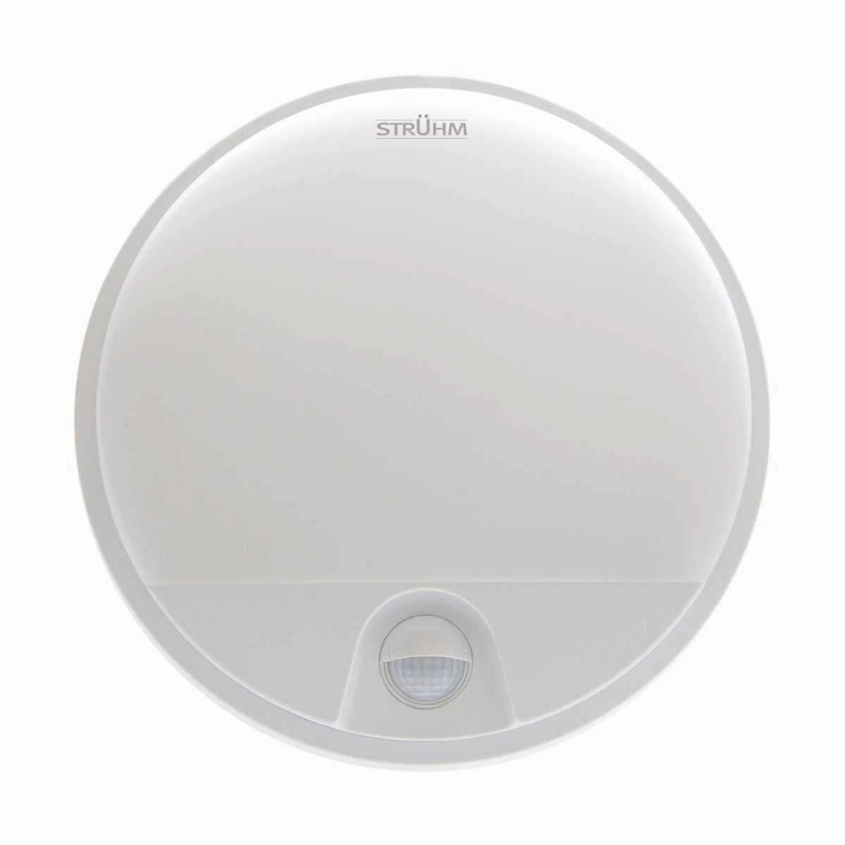 CGC LEAH White Opal Round Outdoor Bulkhead Wall Light 15W PIR Motion Sensor