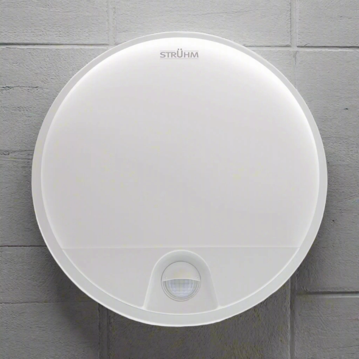 CGC LEAH White Opal Round Outdoor Bulkhead Wall Light 15W PIR Motion SensorOutdoor wall sconces with motion sensor