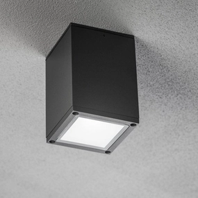 CGC LEN Square Dark Grey Anthracite Outdoor Surface Mount Downlight Porch Canopy Spotlight IP54Weatherproof outdoor chandelier