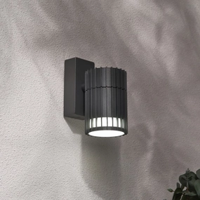 CGC LILLY Anthracite Dark Grey Ribbed GU10 Down Outdoor Wall Light IP65Outdoor wall sconces with motion sensor