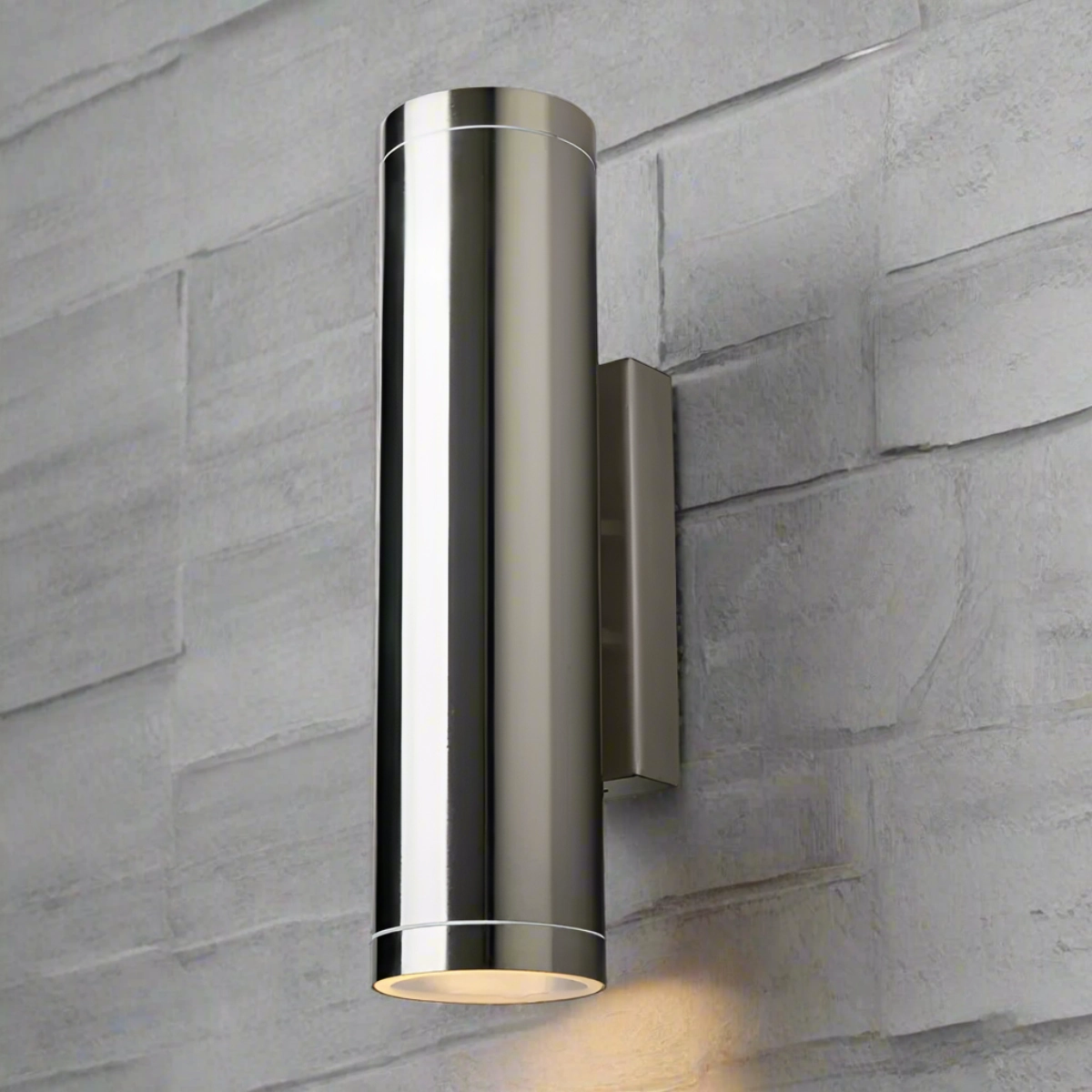 CGC LUCAS Stainless Steel Extra Long GU10 Double Up and Down Outdoor Wall Light Spotlight IP44Weatherproof outdoor lighting