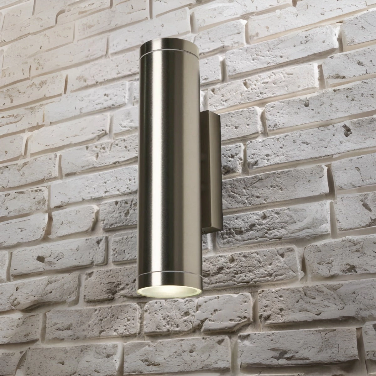 CGC LUCAS Stainless Steel Extra Long GU10 Double Up and Down Outdoor Wall Light Spotlight IP44