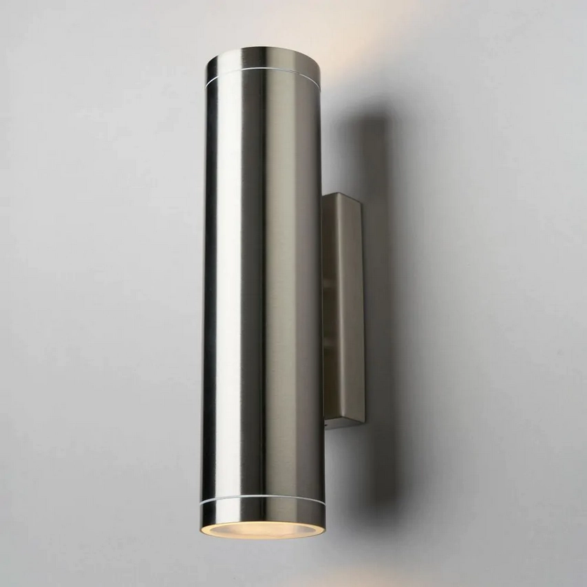 CGC LUCAS Stainless Steel Extra Long GU10 Double Up and Down Outdoor Wall Light Spotlight IP44