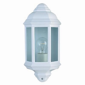 CGC MAINE Outdoor Wall Light - White AluminiumMotion activated driveway security lights
