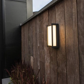CGC MARLA Dark Grey Rectangular LED Wall LightWeatherproof outdoor lighting