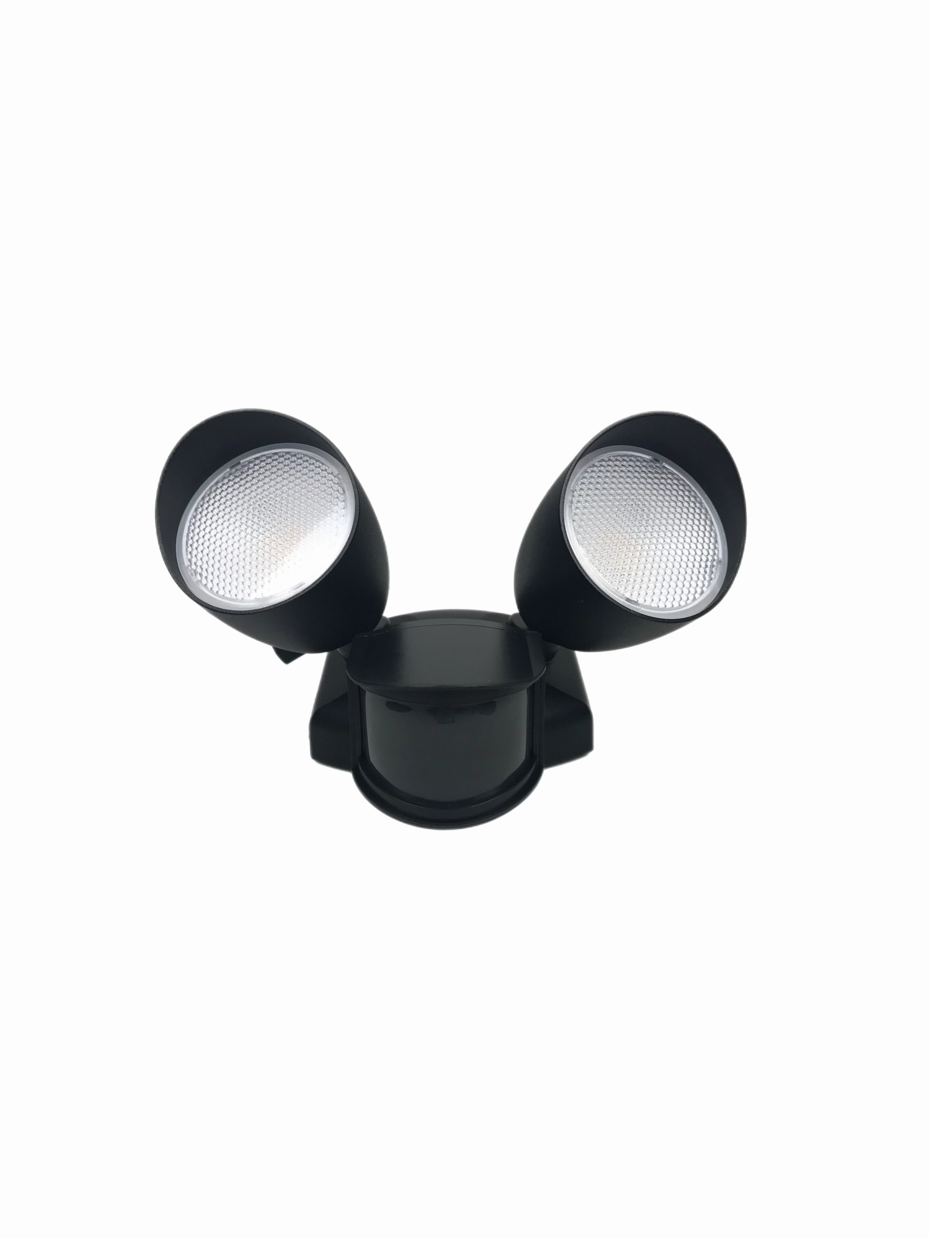 CGC MARTHA Black Double Floodlight With Sensor LED Outdoor