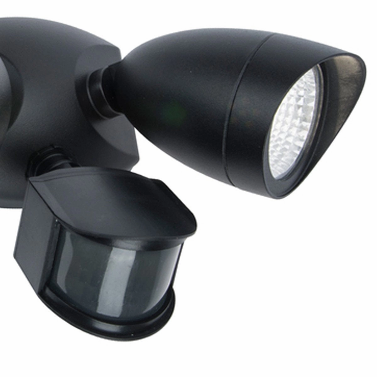 CGC MARTHA Black Double Floodlight With Sensor LED Outdoor