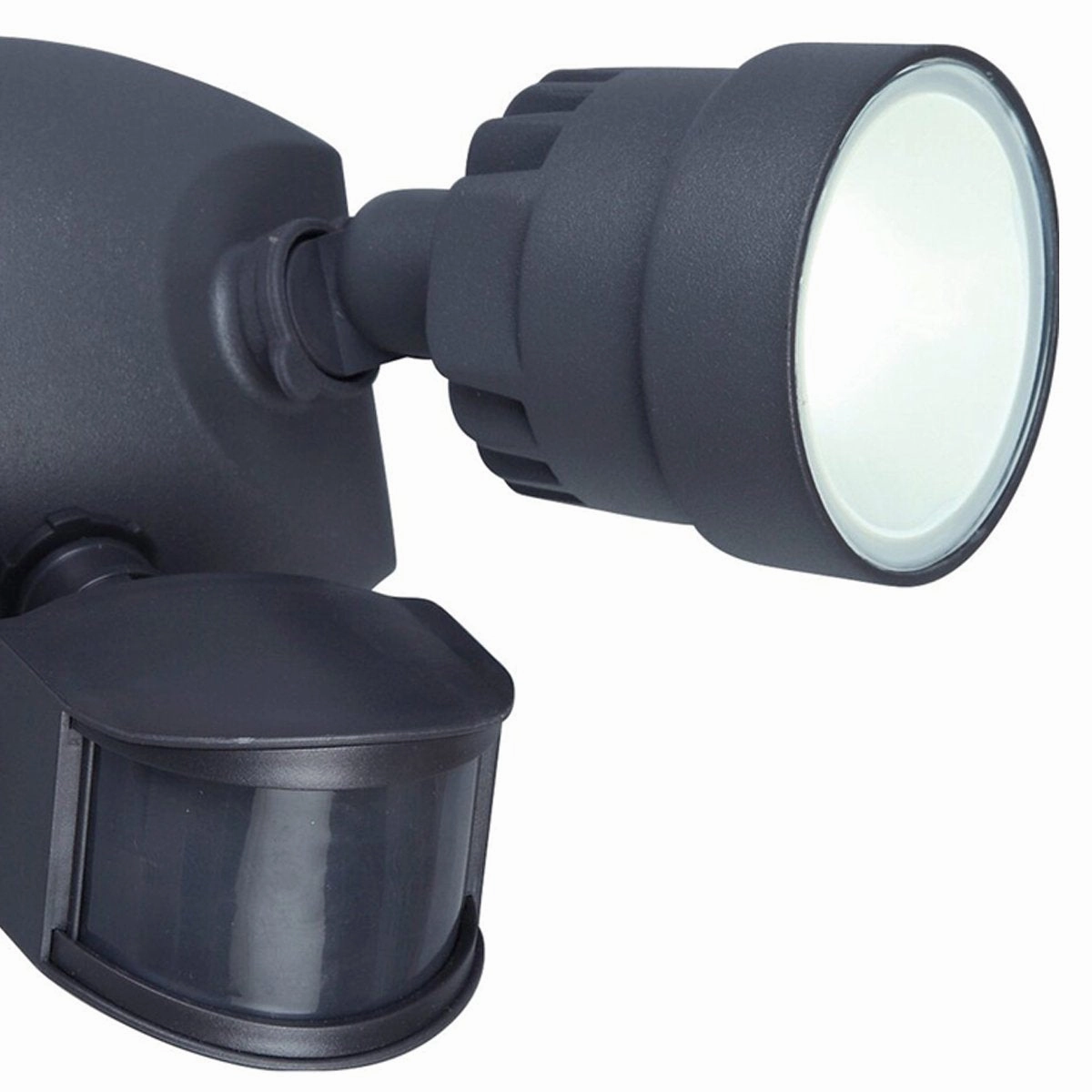CGC MARTHA Black Twin Wide LED Outdoor Floodlight with sensor