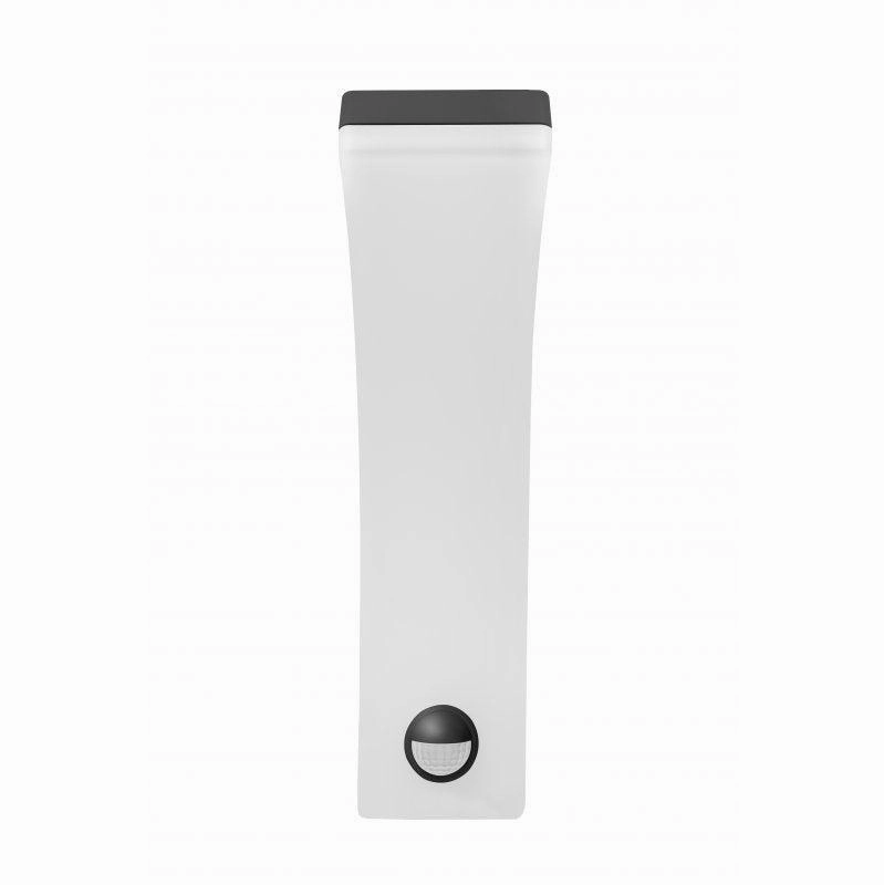 CGC MATEO Graphite Curved LED Wall Light with PIR Motion Sensor Full Opal Front Diffuser