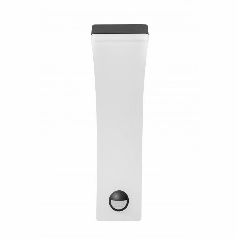 CGC MATEO Graphite Curved LED Wall Light with PIR Motion Sensor Full Opal Front Diffuser