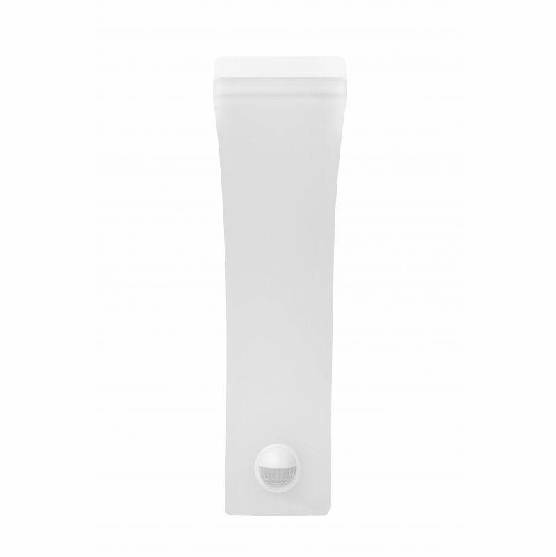 CGC MATEO White Curved LED Wall Light with PIR Motion Sensor Full Opal Front Diffuser