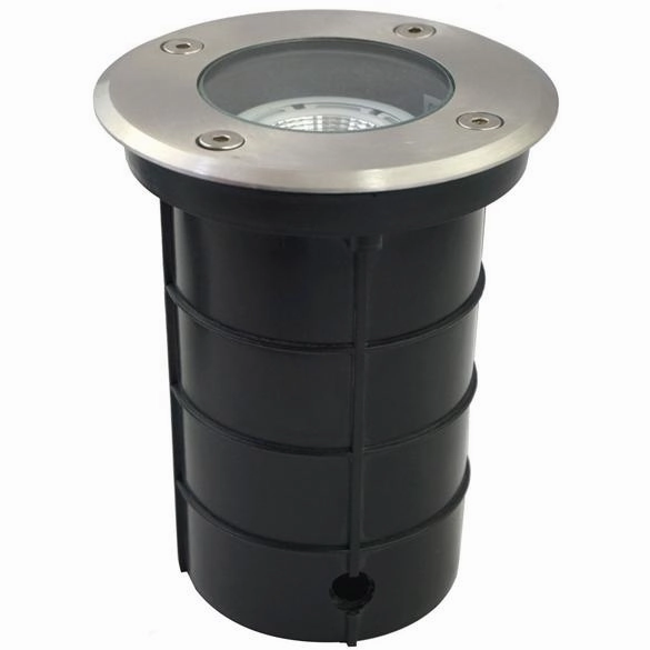 CGC MEADOW Two Round Large Stainless Steel Inground Or Decking Lights