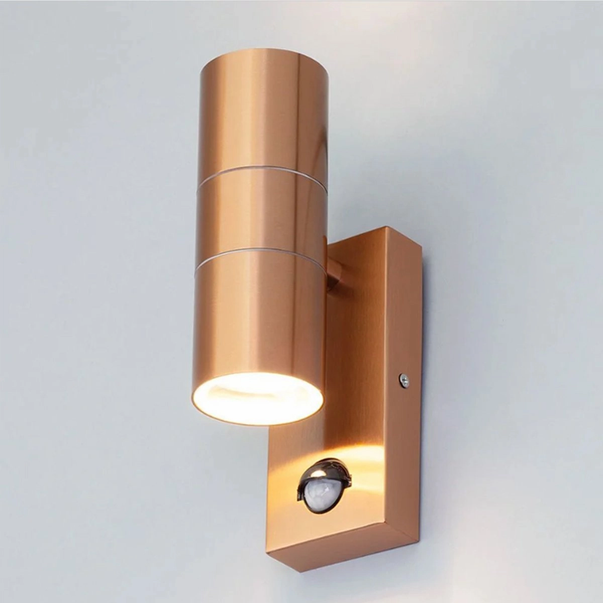 CGC MIA Copper Dual Outdoor Wall Light With Motion SensorOutdoor wall sconces with motion sensor