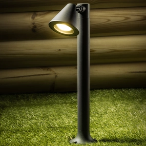 CGC MOLLY Dark Grey Cone Medium Post LightDecorative outdoor post lights