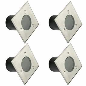 CGC MYAH Four Square Small Stainless Steel Inground Or Decking LightsMotion activated driveway security lights