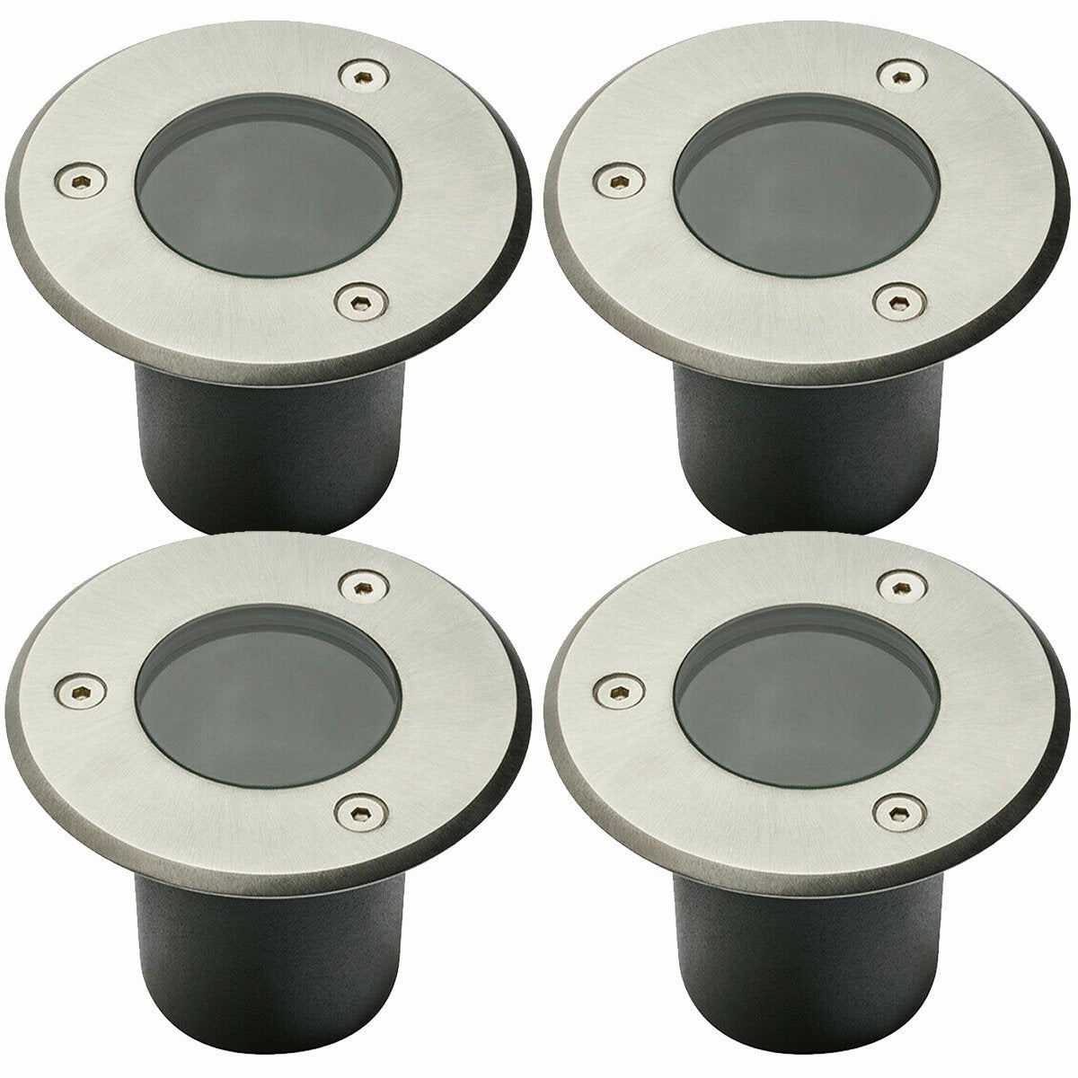 CGC NOLA Four Round Small Stainless Steel Inground Or Decking Lights