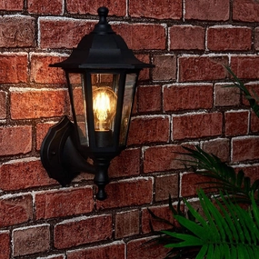CGC ORLA Black Traditional Style Wall LanternOutdoor wall sconces with motion sensor