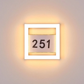 CGC PAMELA Halo Style House Number LED LightWeatherproof outdoor lighting