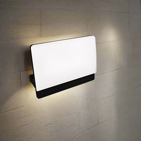 CGC PARRY 50W LED Floodlight Black Body with Full Front White Opal Diffuser 4500lm 4000kOutdoor wall sconces with motion sensor