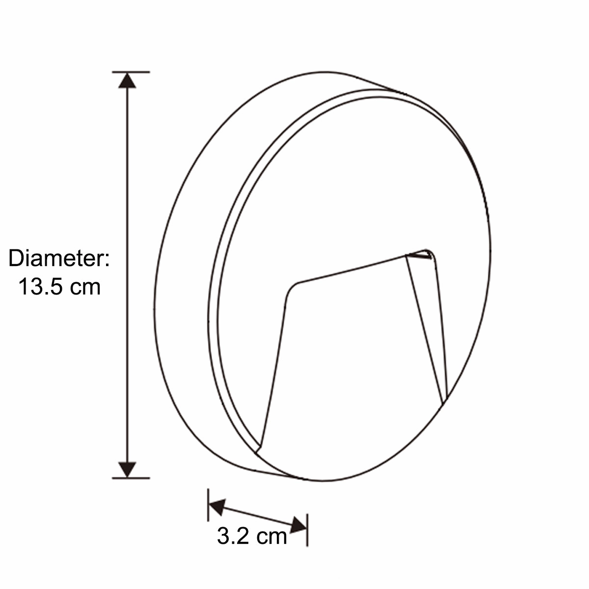 CGC PRIMROSE Black LED Round Outdoor Down Light
